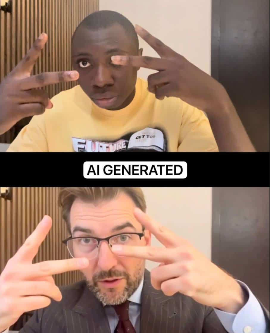 Client-supplied AI character transformation comparison